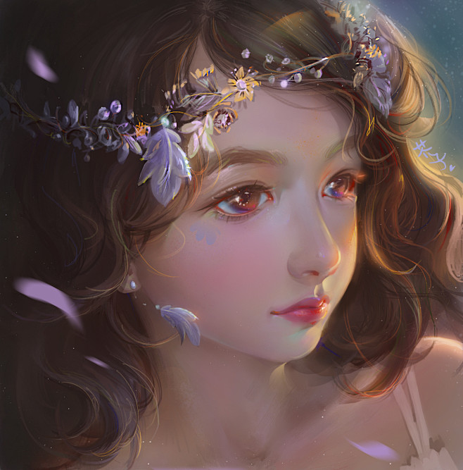 萝莉头像练习、插画cg原画