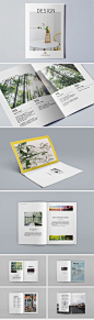 126#简约时尚杂志画册 企业产品宣传册 设计模板素材源文件平面-淘宝网