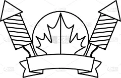 加拿大,焰火,枫叶,人种,非都市风光,白昼,季节,华丽的,国内著名景点,庆祝