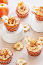 Salted Caramel Apple Cupcakes: 