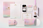 Corporate Stationery PSD Mockup : Maquette is presenting you an elegant mockup of corporate stationery including a presentation folder, letterhead, cell phone, two business cards, an envelope with invitation card, DVD with DVD cover, a badge and USB flash