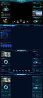 智慧可视化监控平台软件UI界面数据可-素材库-sucai1.cn
