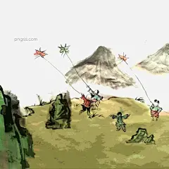 二十四节气春天踏青孩童放风筝郊游PNG清明节图片大小3000x3000px 图片尺寸3.66 MB 来自PNG搜索网 pngss.com 免费免扣png素材下载！春花#春日#春天#村舍#二十四节气#卡通手绘#可爱#绿色#牧童#农历#扫墓#水牛#桃花#