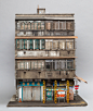 微模型艺术——香港九龙的老房子。| Joshua Smith ​​​​