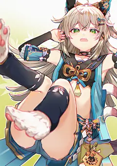 原神#琦良良
画师：博□
@不是可爱鬼