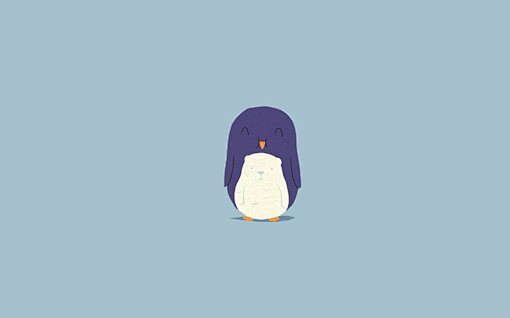 纯色背景小清新插画壁纸
