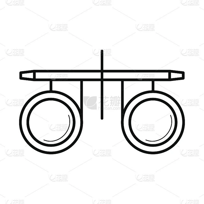 视力测试验光师眼镜图标，矢量图图片_其他图片图片素材-花瓣网