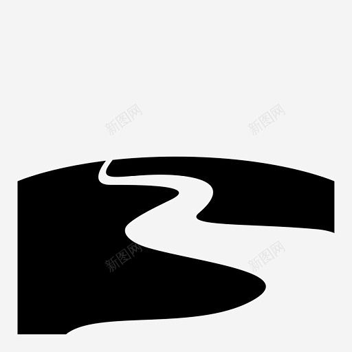 河流水地点图标 icon 标识 标志 UI图标 设计图片 免费下载 页面网页 平面电商 创意素材