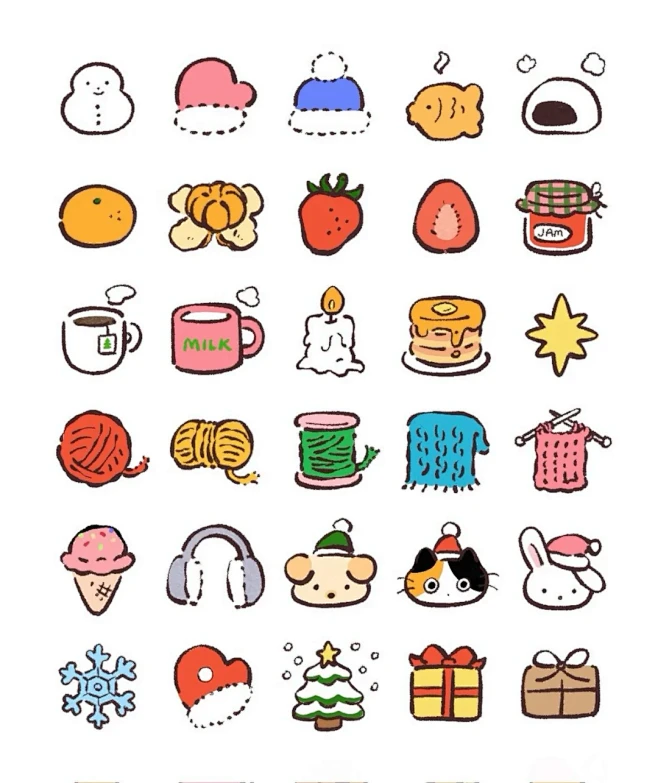 14/500 韩国插画手账博主 o_l_...