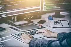 Website design. Developing programming and coding technologies.