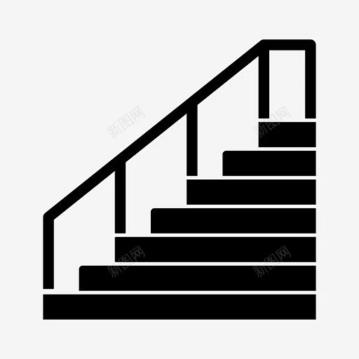楼梯栏杆建筑2图标 平面电商 创意素材-花瓣网