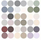 This contains an image of: Morandi Colour Palette