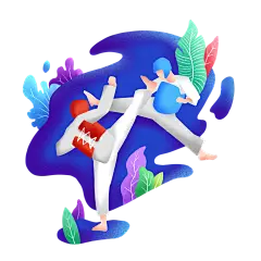 运动设计插画免抠元素