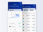 Blockchain Wallet App bitcoin blockchain financial wallet transactions coin crypto currency exchange ico token tabbar toolbar dashboard infographic payment data search ui