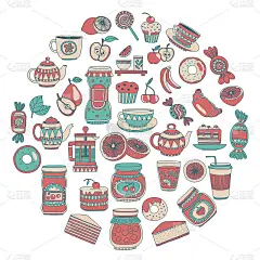 图片为糖果或咖啡店