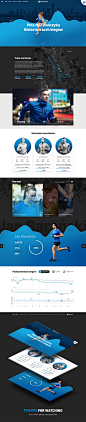 马拉松选手体育运动网站设计
