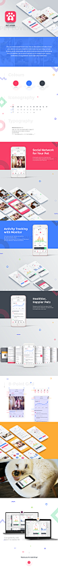 #APP模板#
宠物APP UI引导页矢量图形跟踪咨询Sketch xd源文件模板设计
