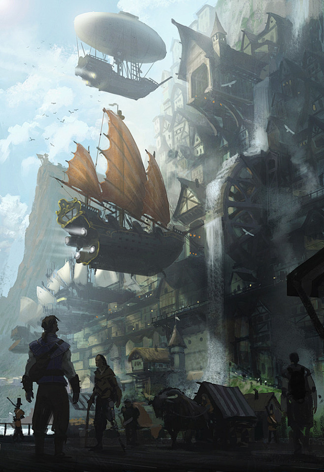 The city of Alkon场景原...