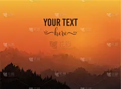东方人,传统,山,森林,地形,户外,夜晚,夏天,木制,日落
