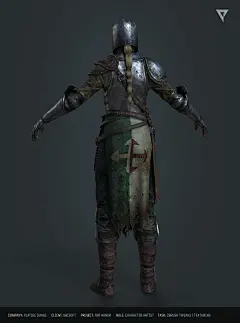 For Honor [2], Pawel Brudniak : Character from For Honor cinematic trailer. My task: sculpting tweaks and texturing.