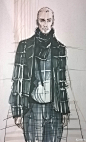 手绘阿玛尼英顿庄园系列 - 服装画/服装设计手稿 - 穿针引线服装论坛