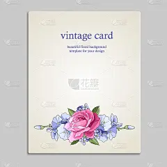 框架上有粉红色的玫瑰，叶子，花蕾。花框架。花卉图案的边界。活动邀请，贺卡，封面，明信片，海报，横幅的