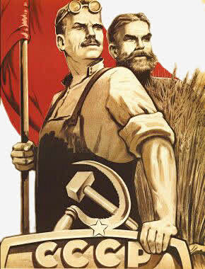 苏联两位农夫免抠素材 页面网页 平面电商...
