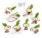 ONIO!, mei mo : These characters come from my Inktober 2018, I want to try to create the adventure story, it really fun, and challenging, This time I'm going to coloring on them!. It is a small world of the plant and their adventure.