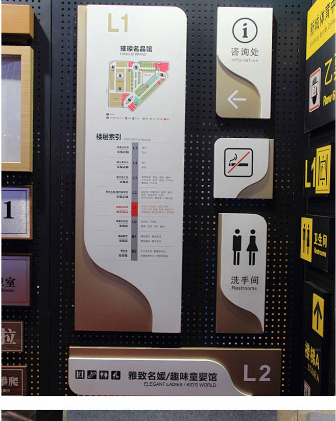 商场医院导视系统楼层索引指示牌 电梯指引...