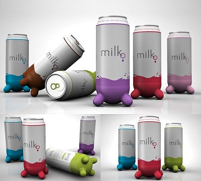 70款创意牛奶包装设计(4)
