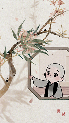 com动漫 - 首页 - 微博1临江不钓鱼采集到一禅小和尚-治愈采集weibo.