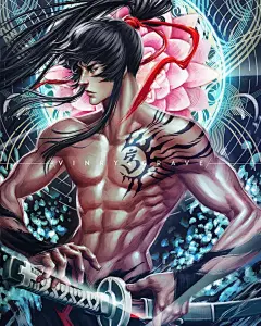 色彩艳丽的动漫人物绘，这种风格的男神你爱吗？