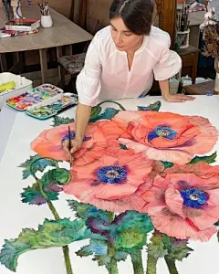 水彩花卉植物 - 高清图片，堆糖，美图壁纸兴趣社区