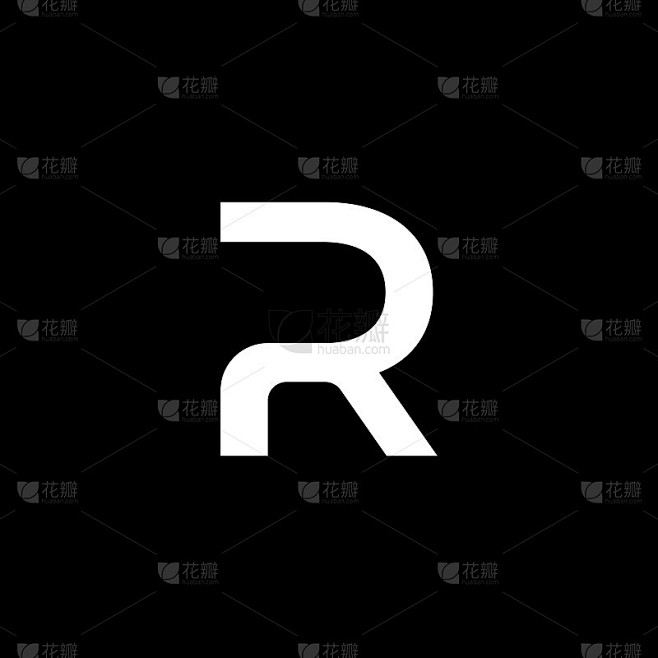字母R组合符号设计