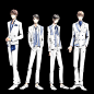 ☆AGF2016全身イラスト公開☆
グッズに使用されるSolidSとQUELLの全身イラストを公開します！各ユニットカラーで構成されたスーツに、ダブルブローチを着けました。ブローチは同じものが販売されますので、是非いつもの服や鞄にプラスしてみてくださいね！
#AGF2016 ​​​​