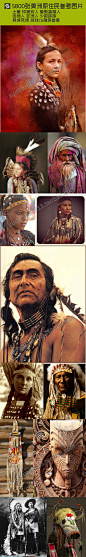 5800张美洲原住民土著印第安人爱斯基摩人少数民族游戏CG角色参考-淘宝网