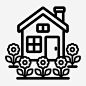 家庭和花园乡村别墅住房 标识 标志 UI图标 设计图片 免费下载 页面网页 平面电商 创意素材