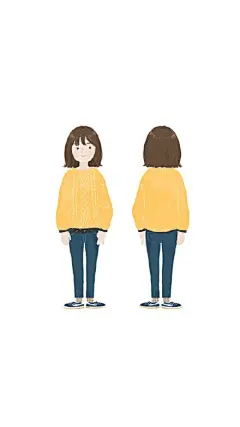 黄色小清新简约锁屏壁纸原图（一），关♡注@Celeb韩风少女