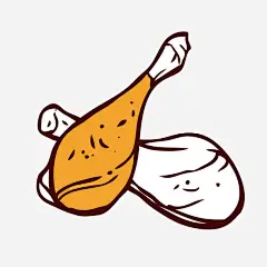 黄色鸡腿免抠素材_新图网 https://ixintu.com 手绘 美食 鸡腿 黄色