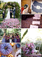 Violet wedding inspiration. Lovely.