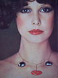 Surrealist necklace by Niki de Saint Phalle//Vogue Italia, 1974, Archive A Battista (1): 