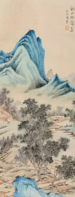 民国传奇女子，青山绿水画画家潘素作品欣赏……