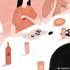 画师Emilia Schettino笔下的插画
她的作品配色风格多数以清新淡雅为主
以生活，情感的角度结合一些趣味脑洞
温馨可爱且美好~#画里的故事# ​​​​
