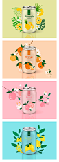 芒果蓝莓牛油果橙子水果饮料瓶子易拉罐包装广告海报PSD设计素材-淘宝网