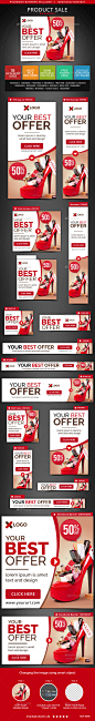 Product Sale Banners - Banners & Ads Web Elements