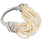 Cartier Vintage Pearl and Diamond Bracelet