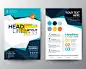 Brochure template design Free Vector