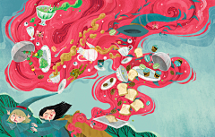 Vicky~oo采集到DK插画
