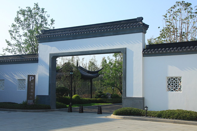 蓝城宁国桃李春风-中式合院-艾恩景观