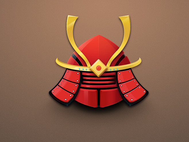 武士头盔图标设计UI